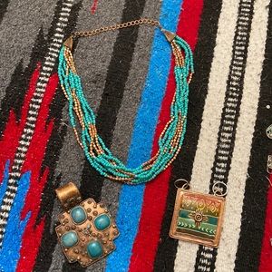 Necklace with matching pendants